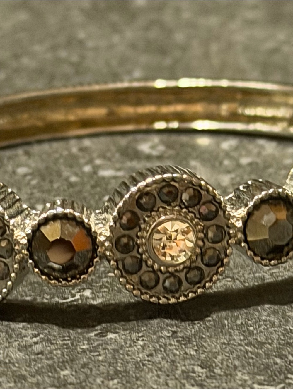 Gold-Tone Crystal Accent Bracelet in Gold